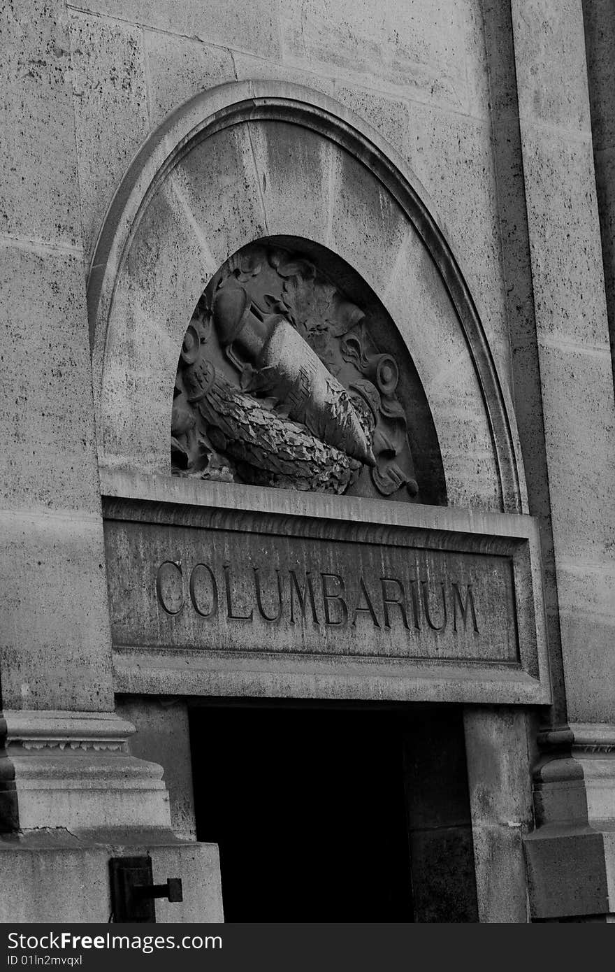 Columbarium in a french cemetary