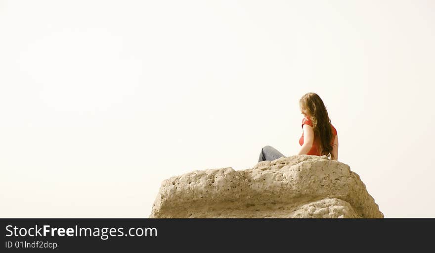 Girl sitting