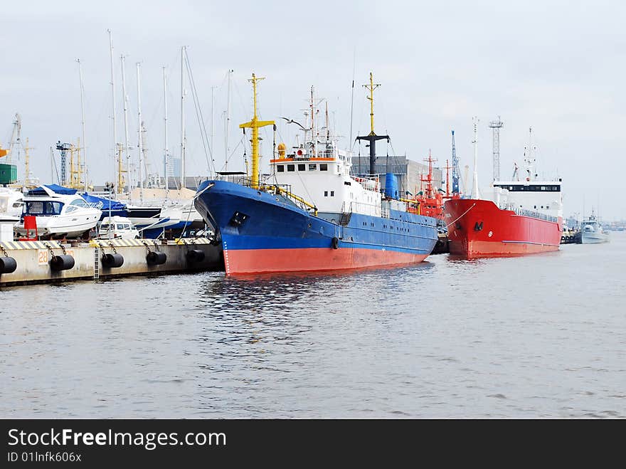 Ships in dock