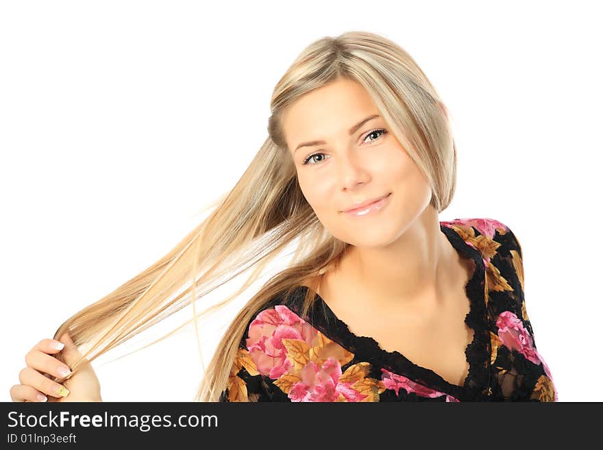 Cheery Young Woman