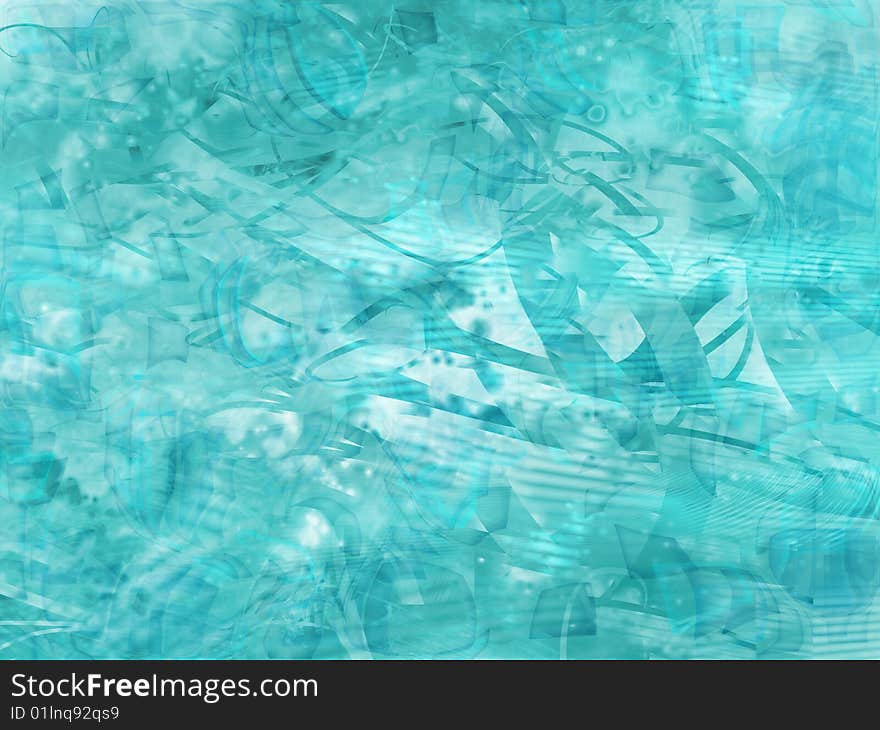 Abstract cold colors background composition. Abstract cold colors background composition