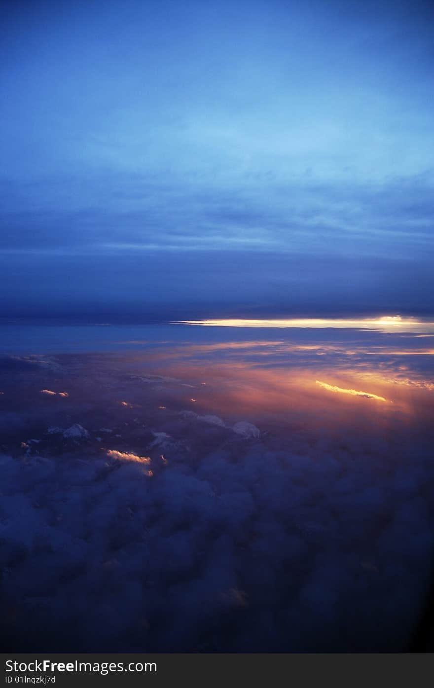 Sunset at 30,000 Feet