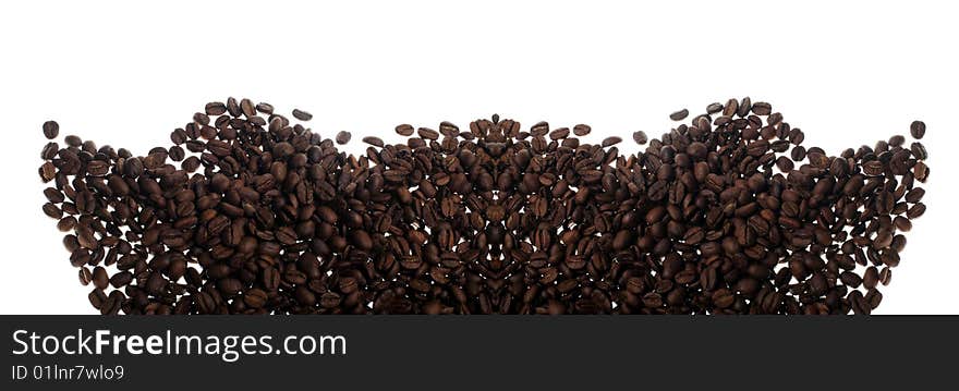 Texture of coffee beans