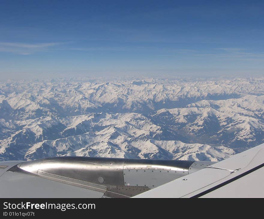 View of eternel snow in alps. View of eternel snow in alps