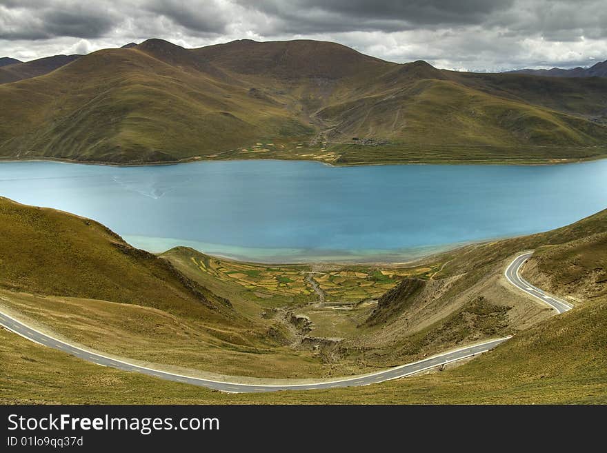 Lake In Tibet