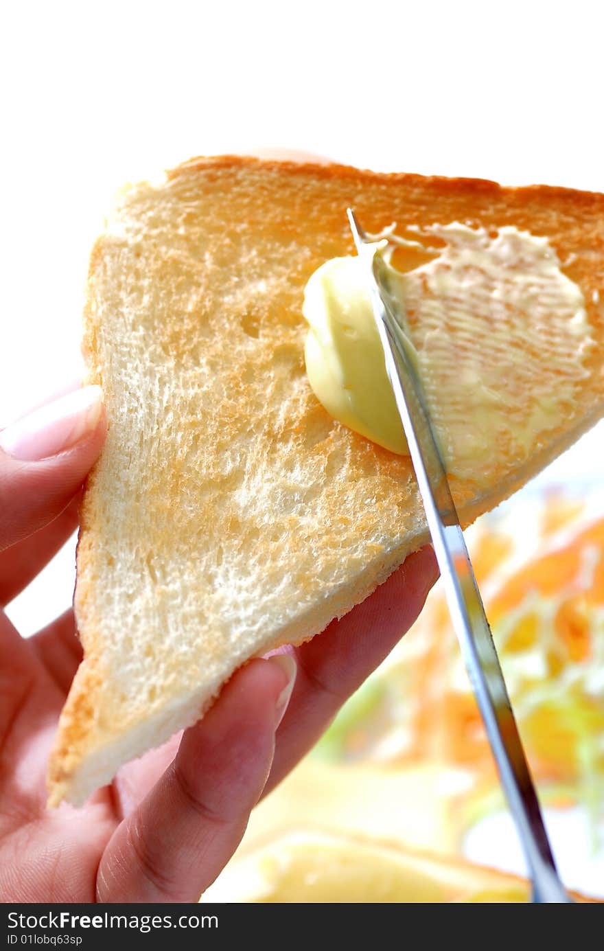 Western Breakfast with white background. Western Breakfast with white background