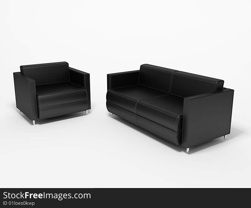 Sofa and armchair