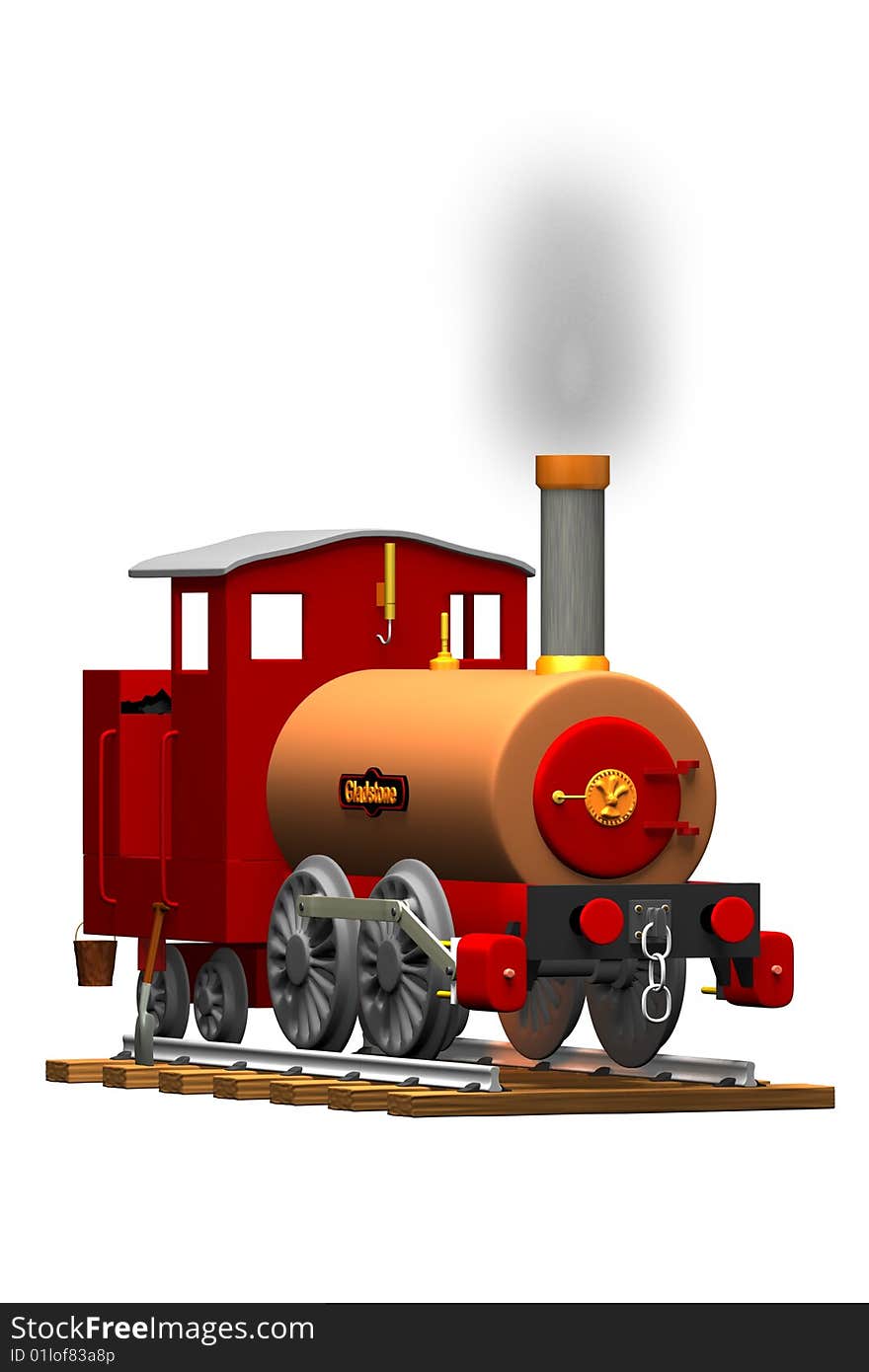 Steam engine illustration