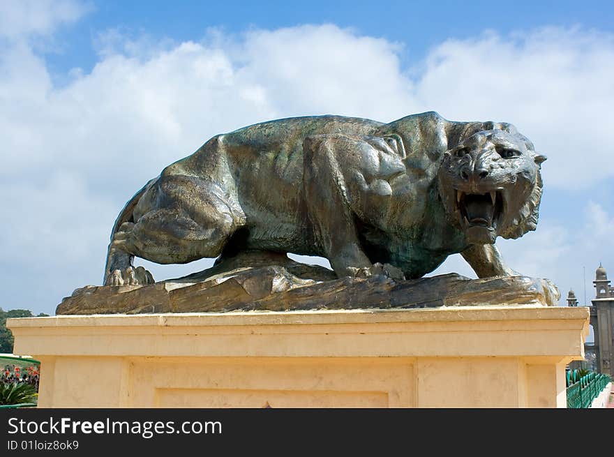 Detail In The Garden Of Mysore Palace