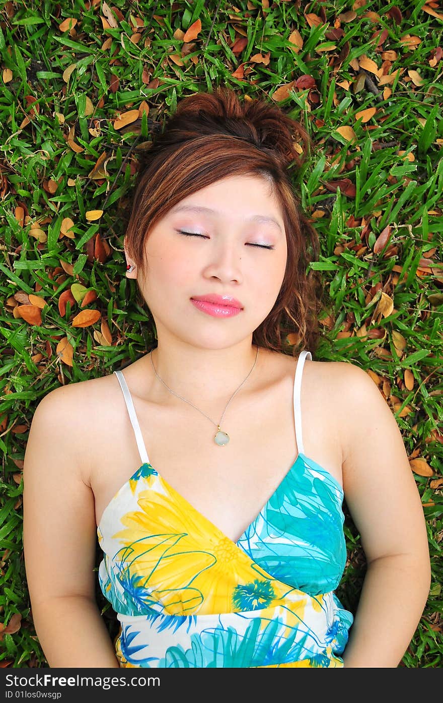 Different poses of female portraits.