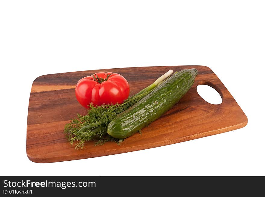 Vegetables on cutting board