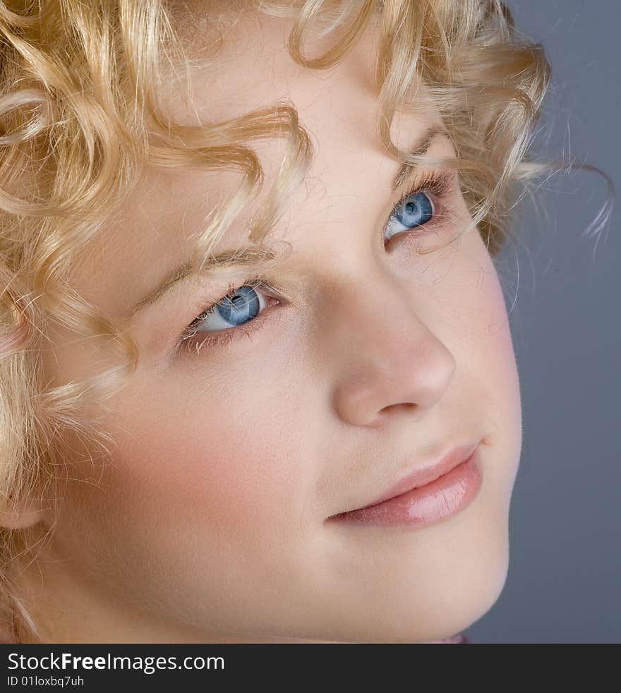 Close-up portrait of a beautiful woman