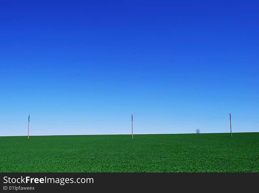 Beautiful green landscape