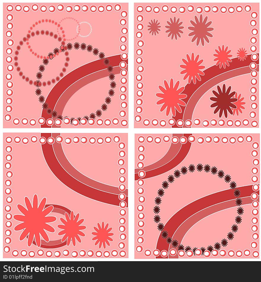 Four different vector of a pop background. a bigger version avaible in my portfolio. Four different vector of a pop background. a bigger version avaible in my portfolio.