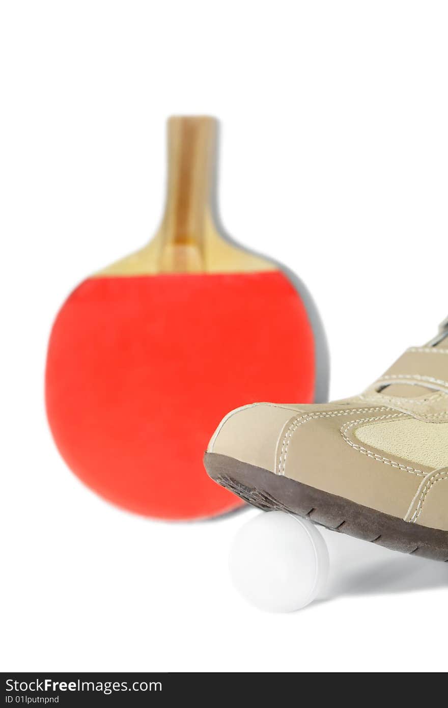 Racket,ball,shoes-all for table-tennis. Racket,ball,shoes-all for table-tennis