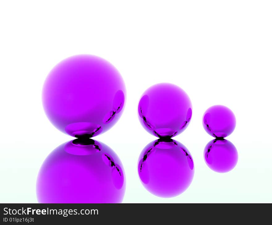 Colored 3d balls