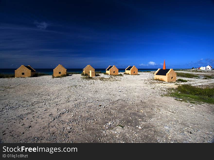 Historic slave huts, Bonaire