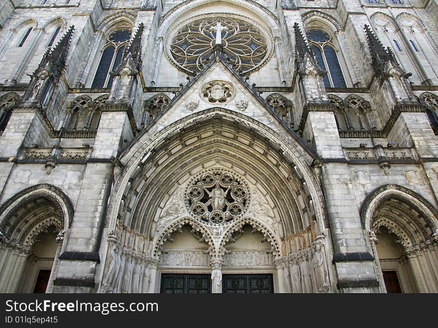 Cathedral Church of Saint John the Divine in New York city, USA.