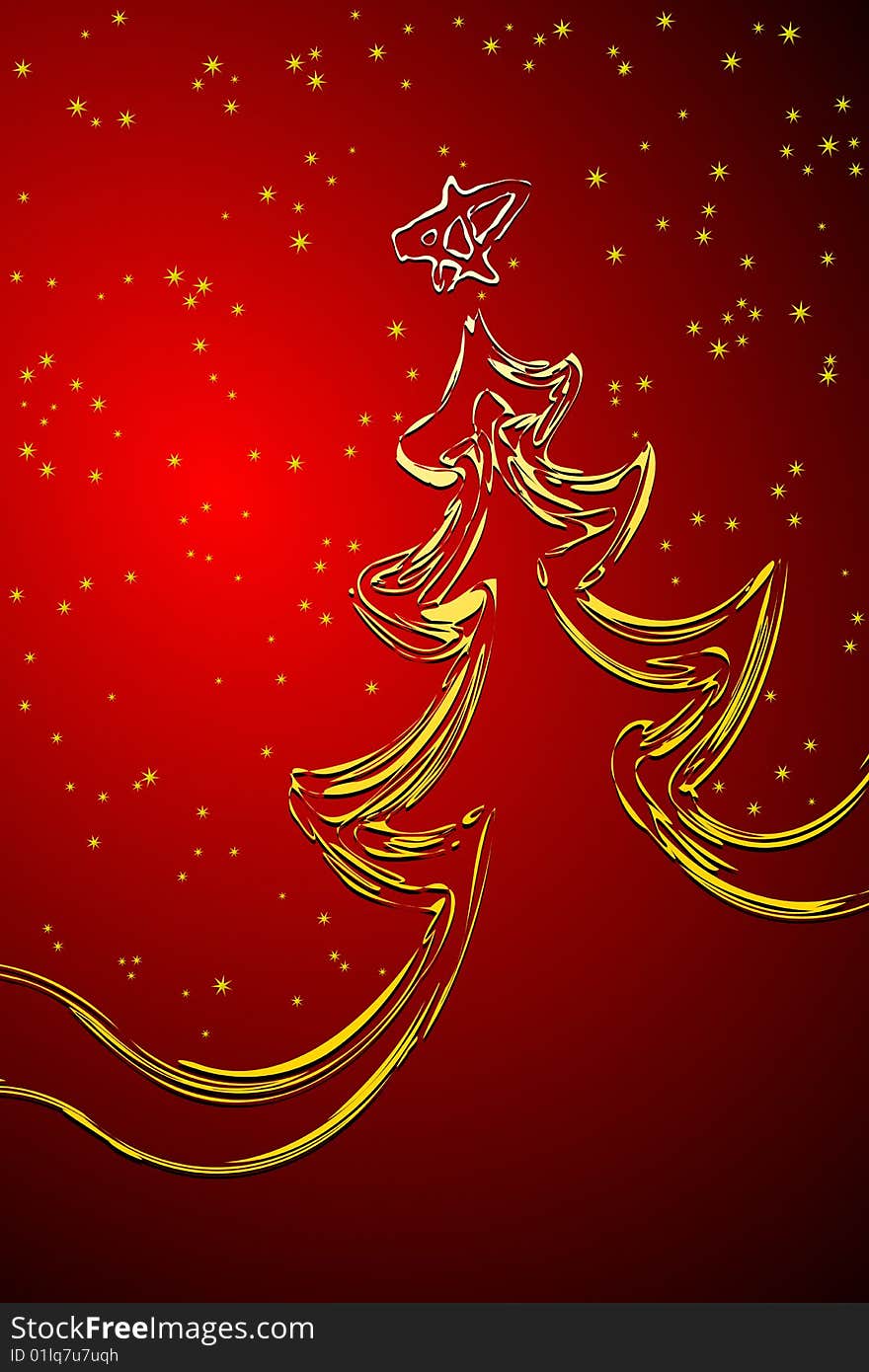 Vector illustration of Christmas Tree