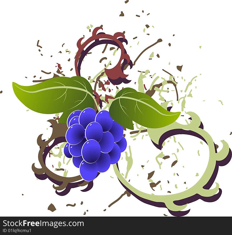 Grunge Floral for design, vector illustration. Grunge Floral for design, vector illustration