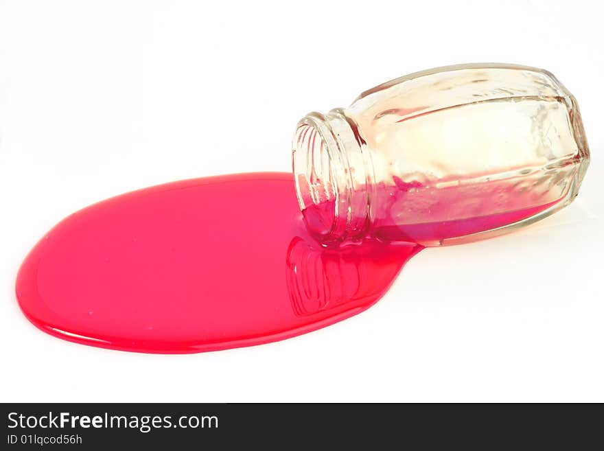 Pink liquid