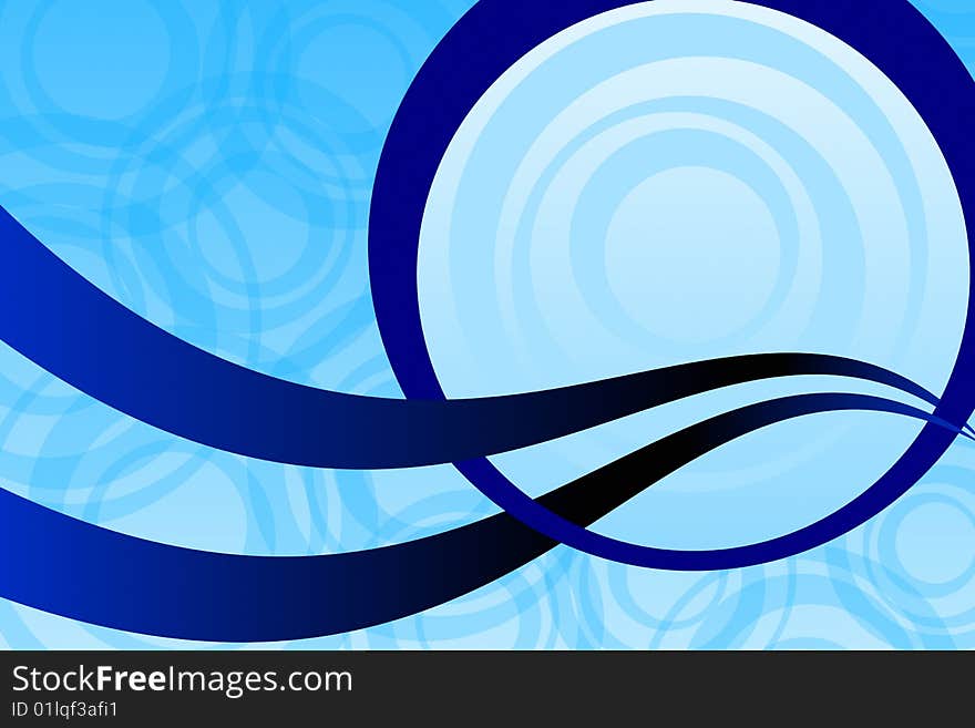 Vector illustration of Abstract Blue