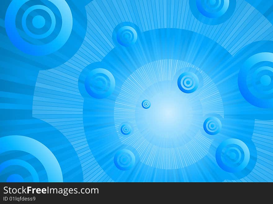 Vector illustration of Abstract Blue