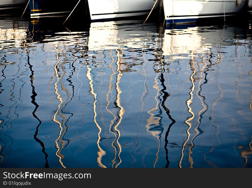 View of harbour in rovinj, crotatia