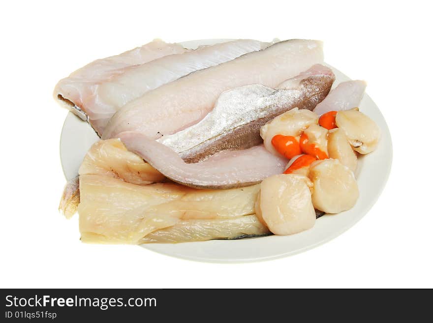 Mixed raw fish