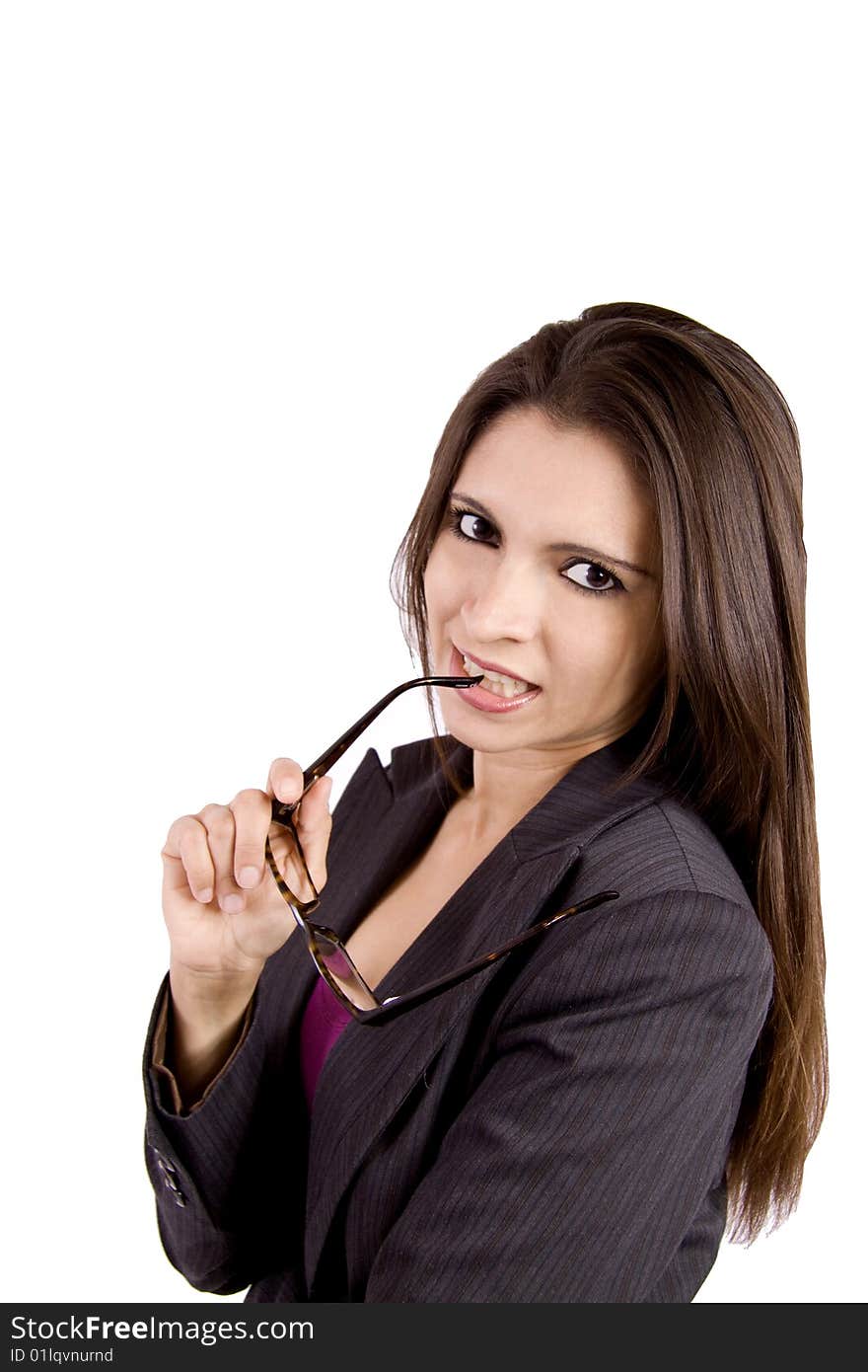 Businesswoman with glasses