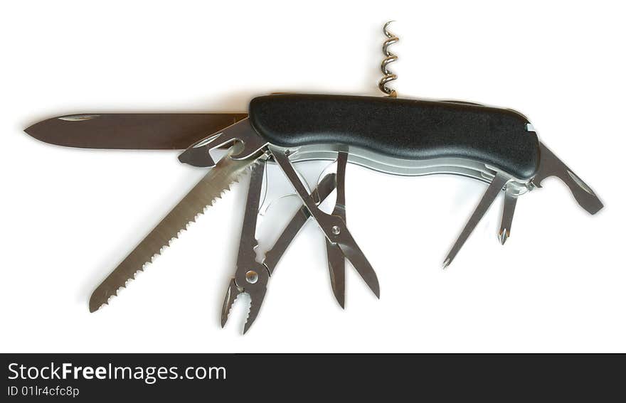 Black army penknife