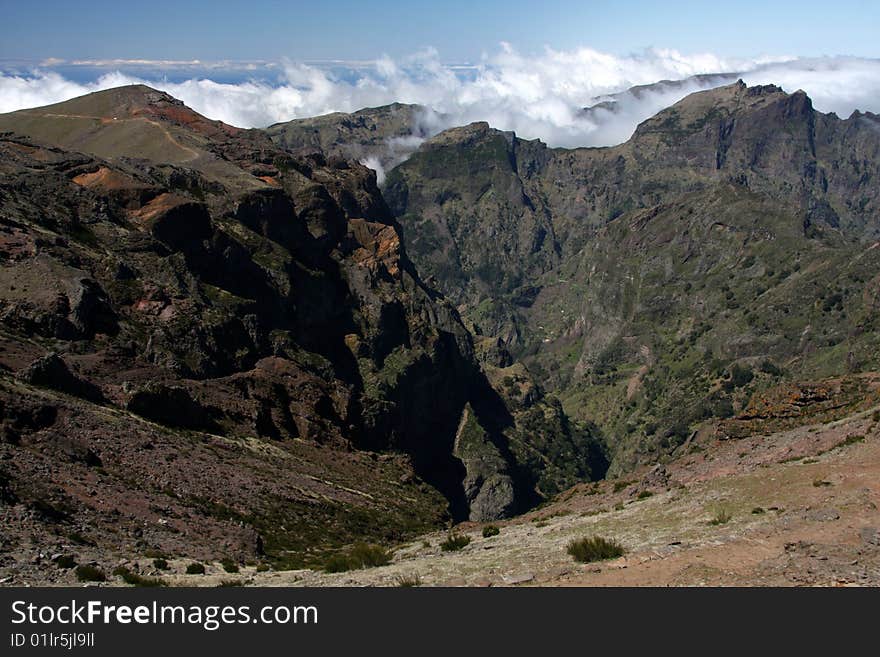 View from the Pico do Arreiro. View from the Pico do Arreiro