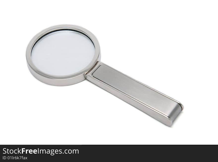 Magnifier isolated on the white