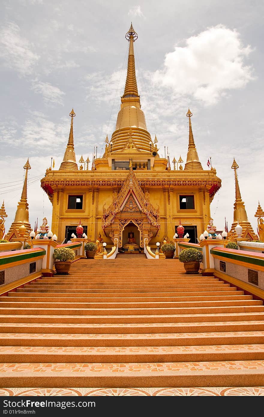 Thai style architecture, Nakornsawan province, Thailand