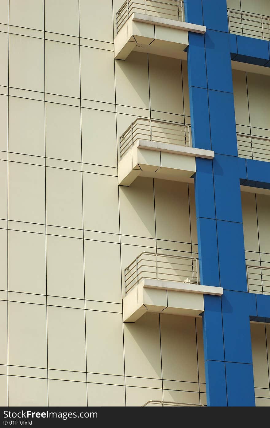 Side of the external walls of a building. Side of the external walls of a building.