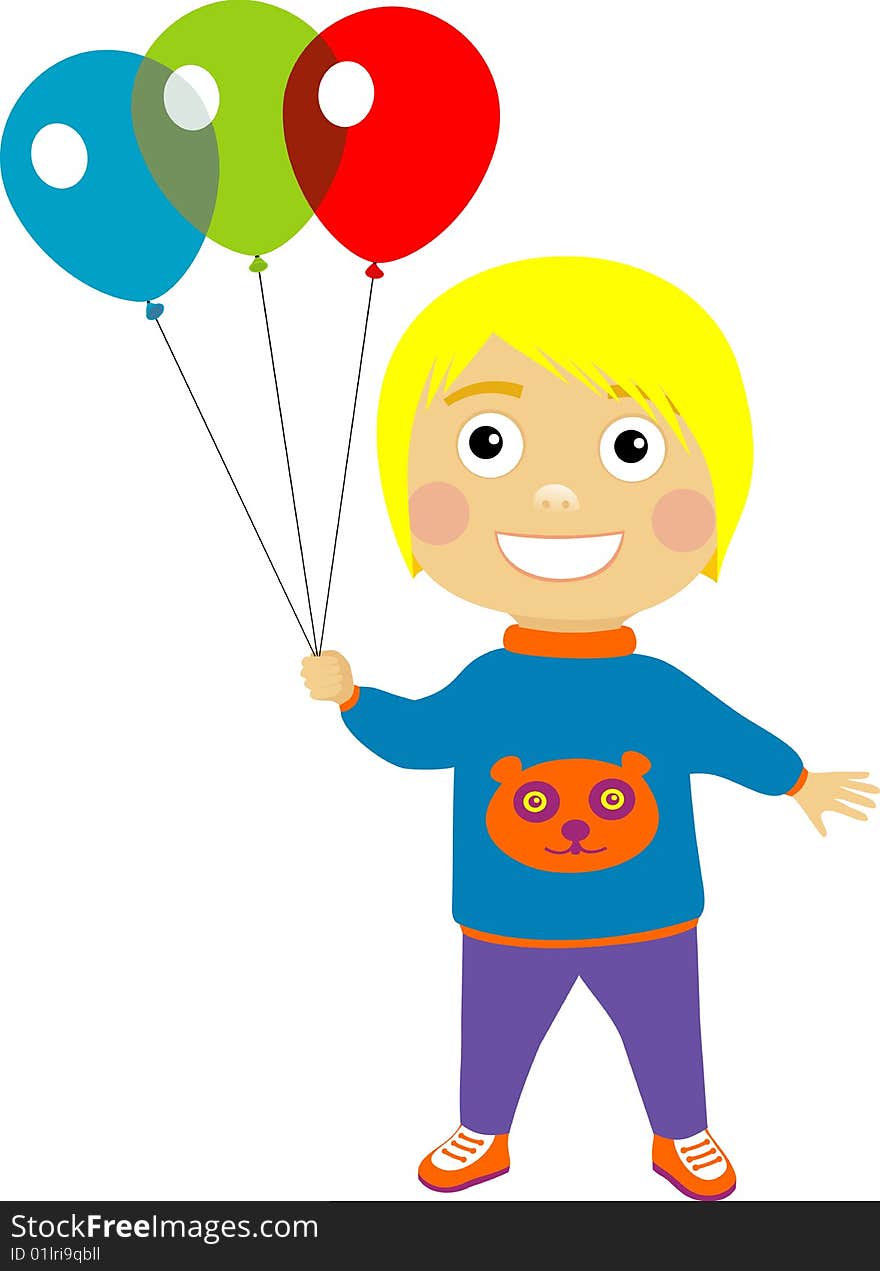 Boy With Balloons