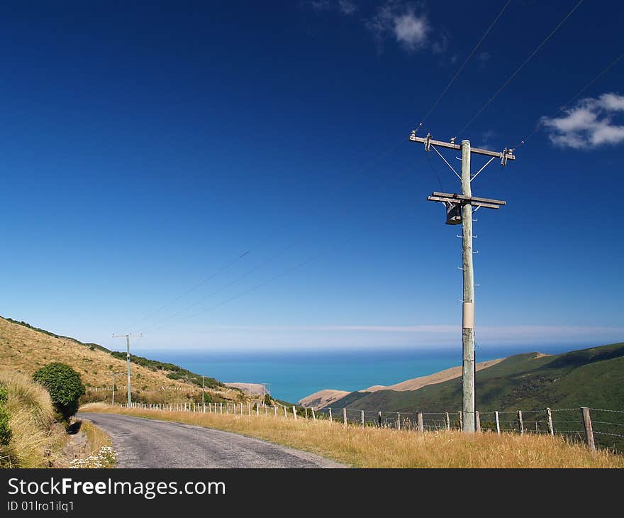 Powerlines In Banks Peninsula