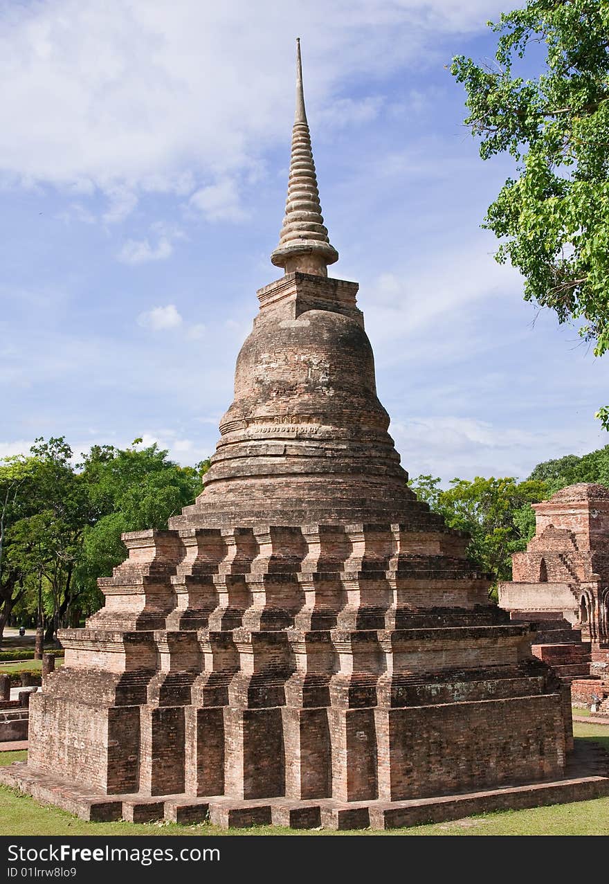 Pagoda in Sukhothai historical park