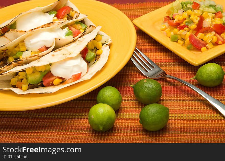 Beef Folded Tortilla Tacos