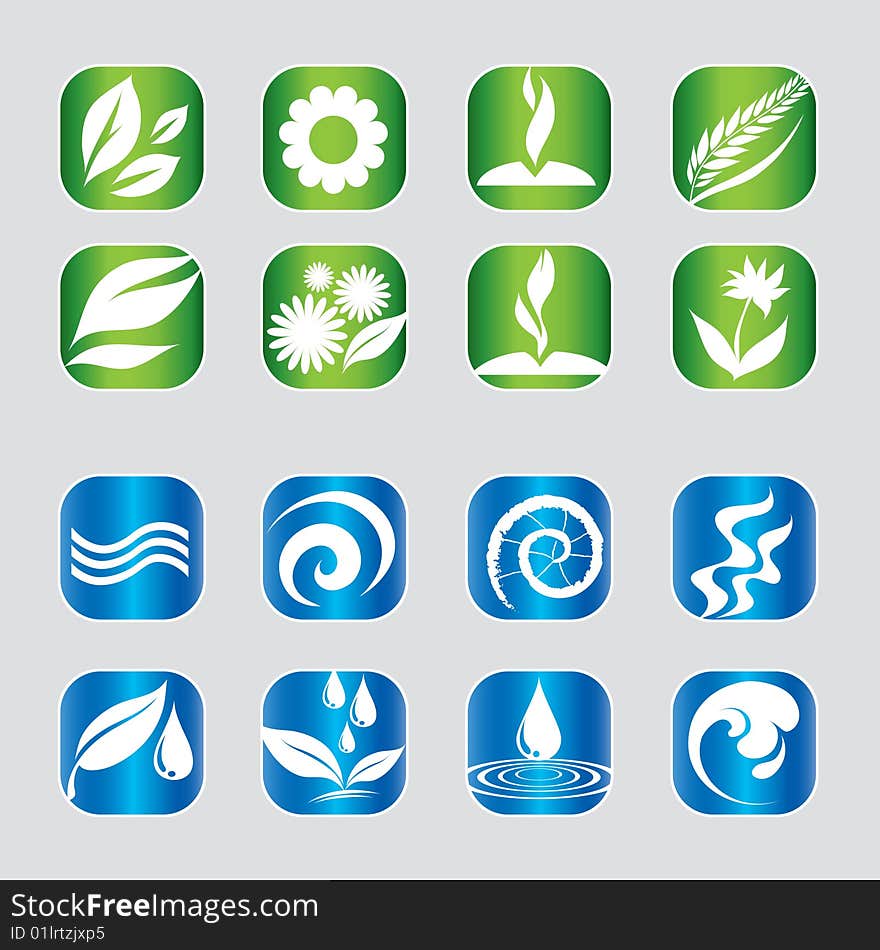 Set of nature icons