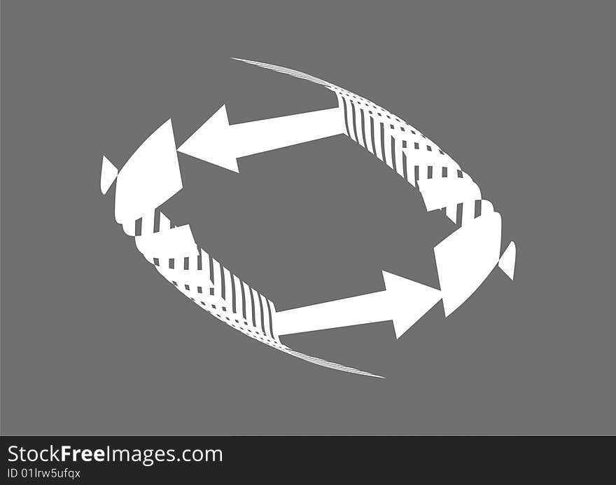 Vector illustration, abstract arrows on black color. Vector illustration, abstract arrows on black color