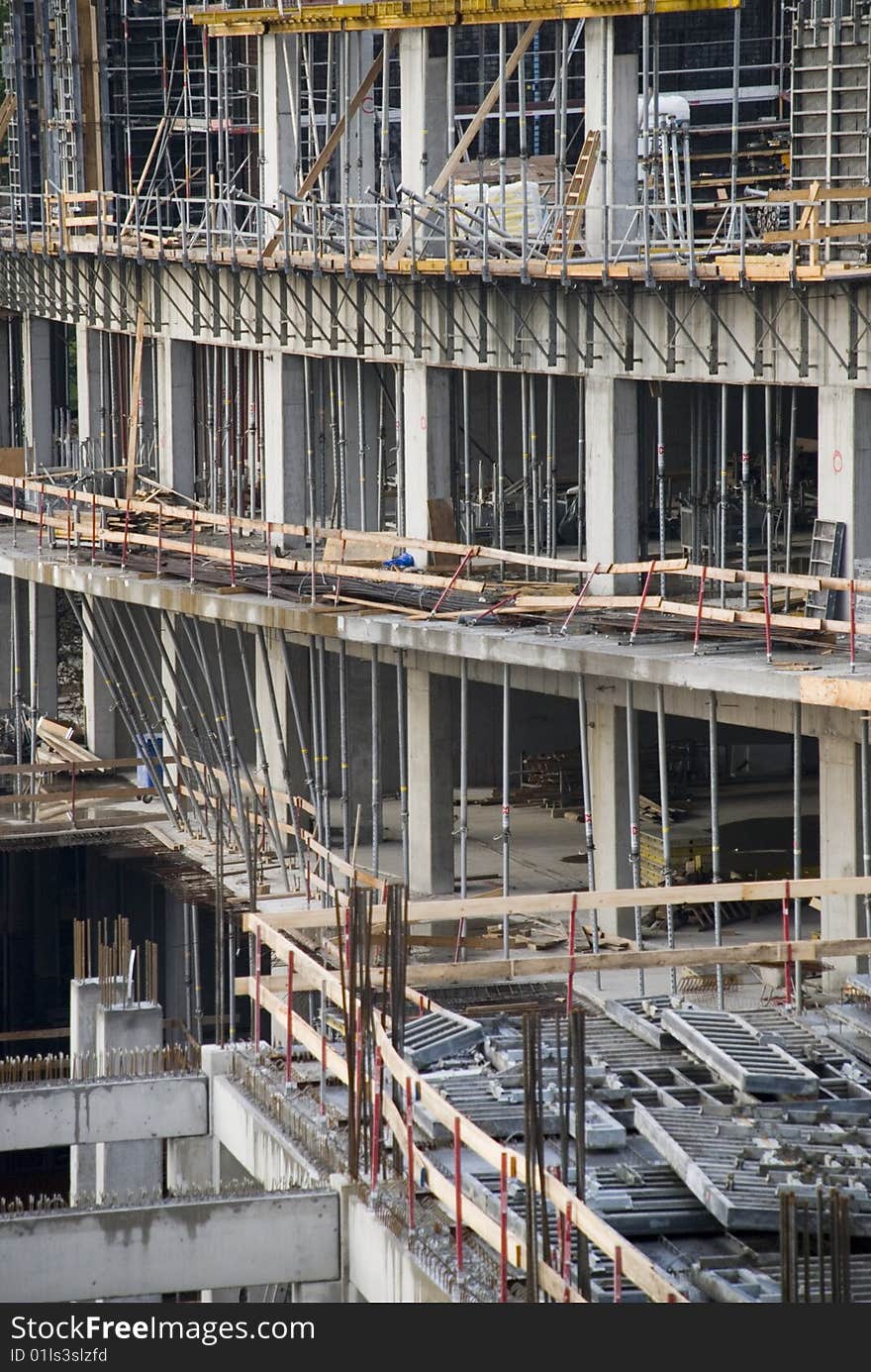 A building site scene in germany