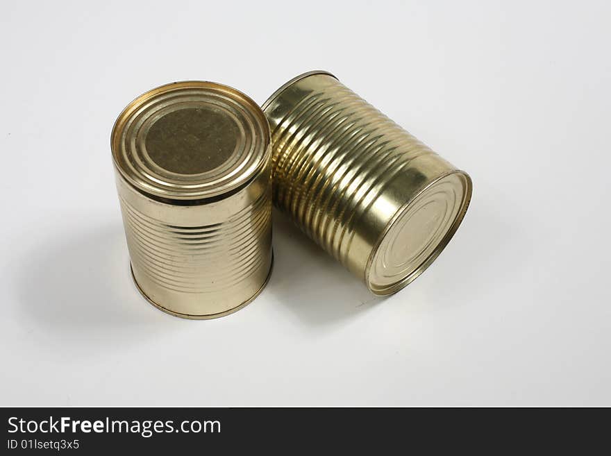 Metallic tin of the bank for long keeping of the products. Metallic tin of the bank for long keeping of the products