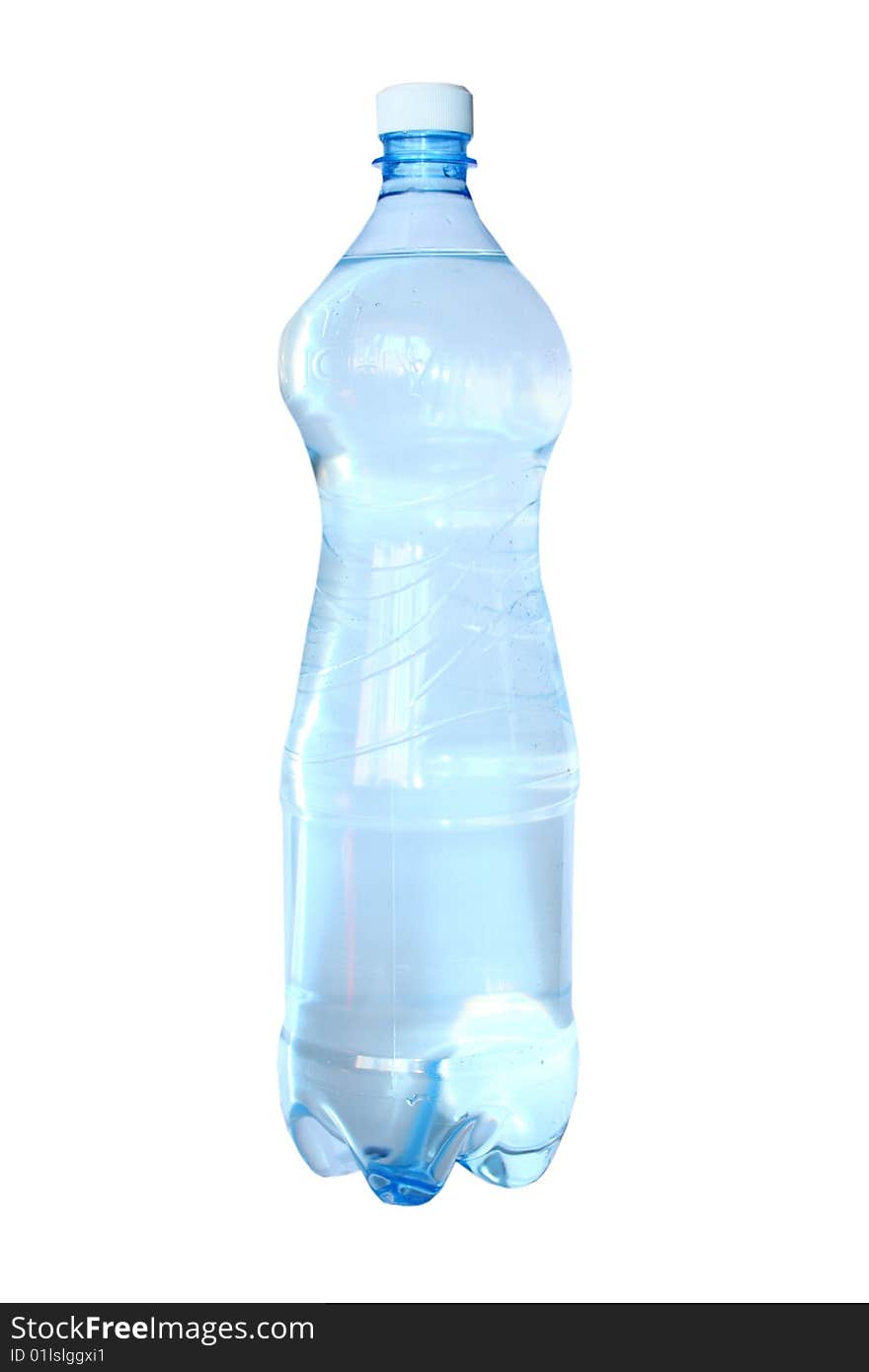 Isolated bottle of the water