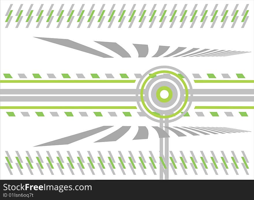 Creative background on white, green and black colors. Creative background on white, green and black colors