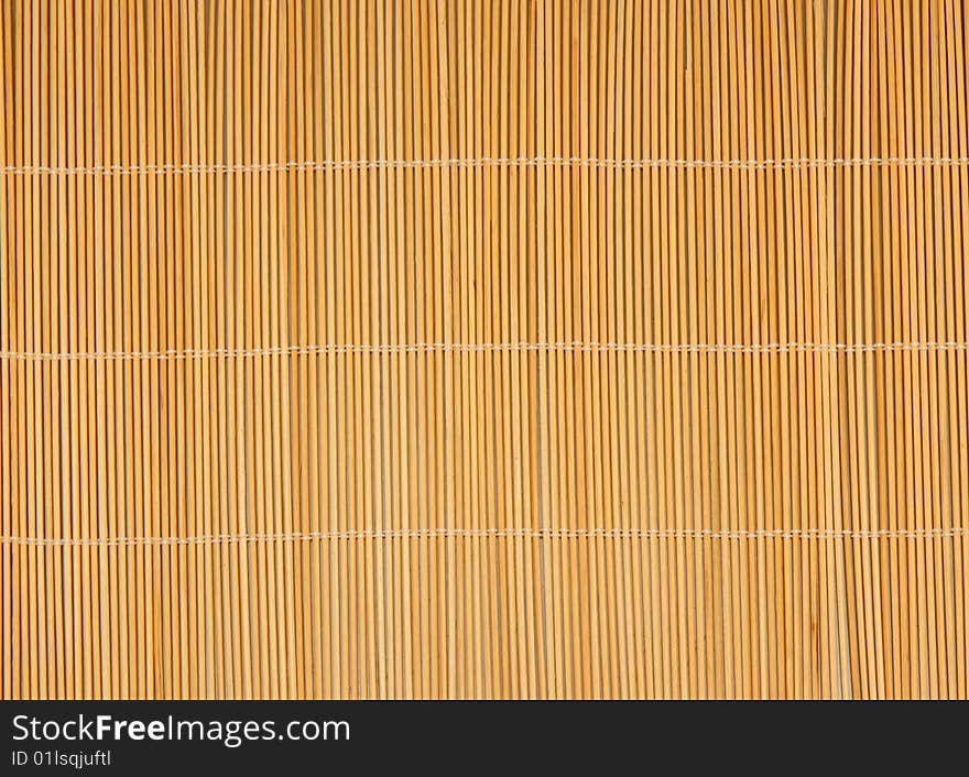 Asian wooden mat - natural background