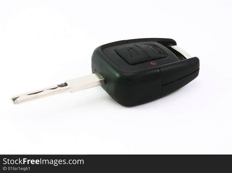 Black remote car ignition key