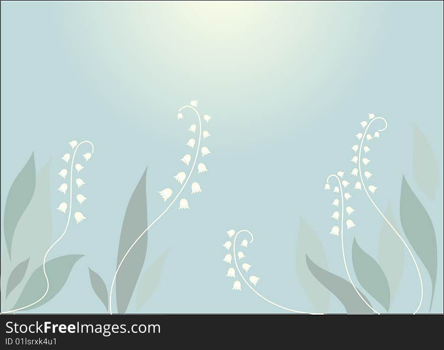 Wonderful spring flowers on blue background. Wonderful spring flowers on blue background