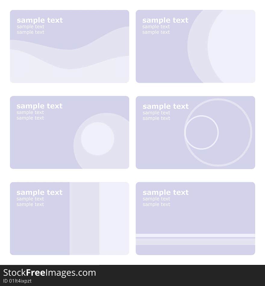 Set of business card templates. Set of business card templates