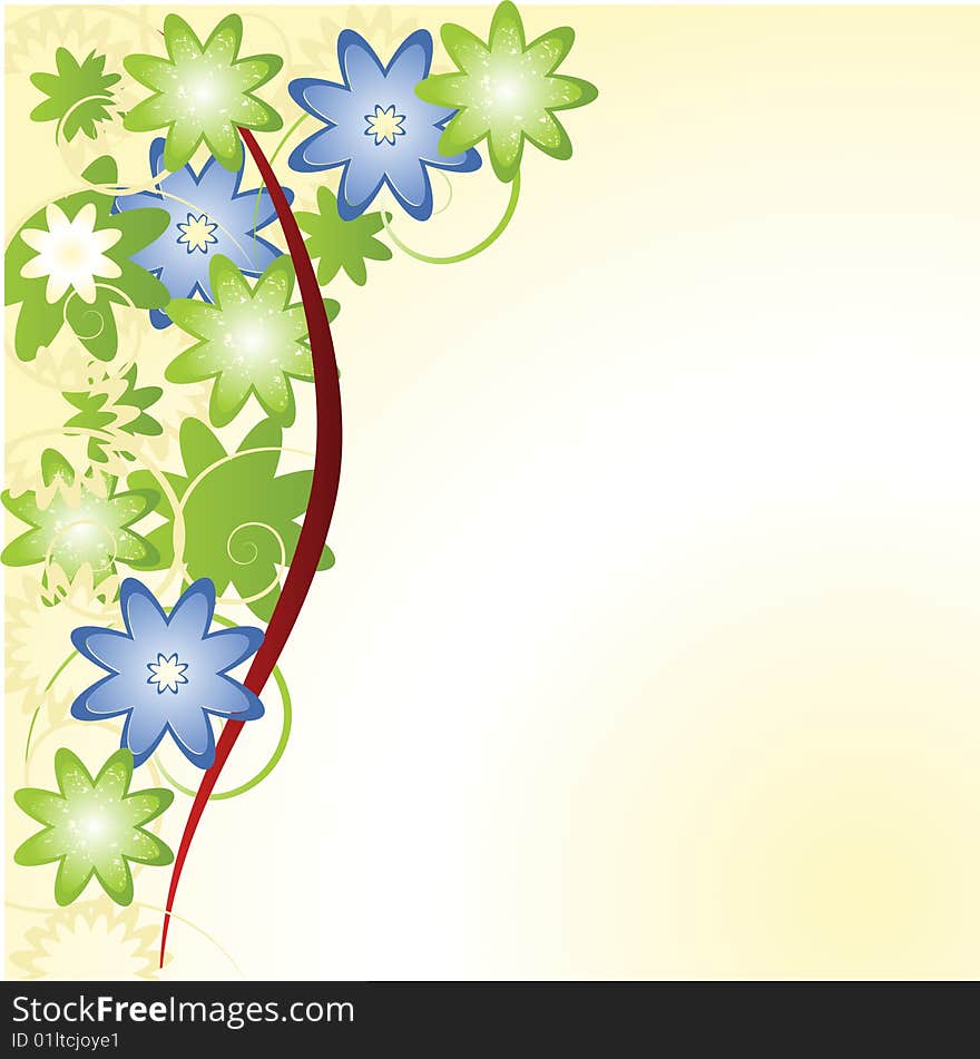 Abstract vector flower background. Element for design. Abstract vector flower background. Element for design